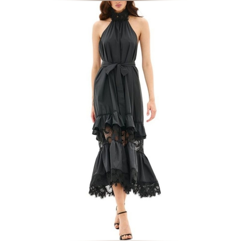 BGL Halter Midi Dress